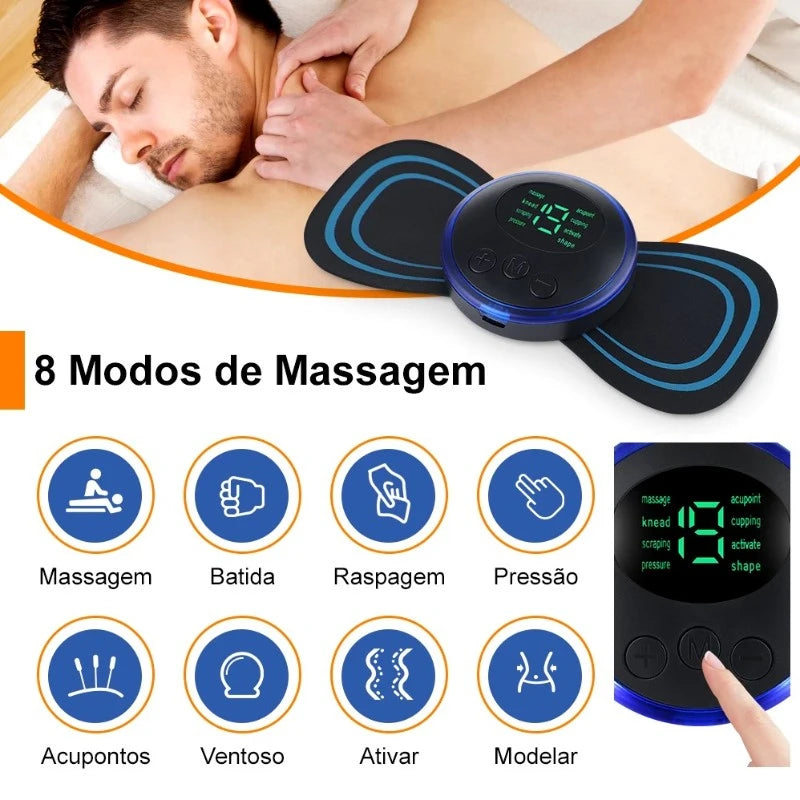 Mini Portable EMS Electric Neck Stimulation Massager For Cervical Muscle Pain Relief