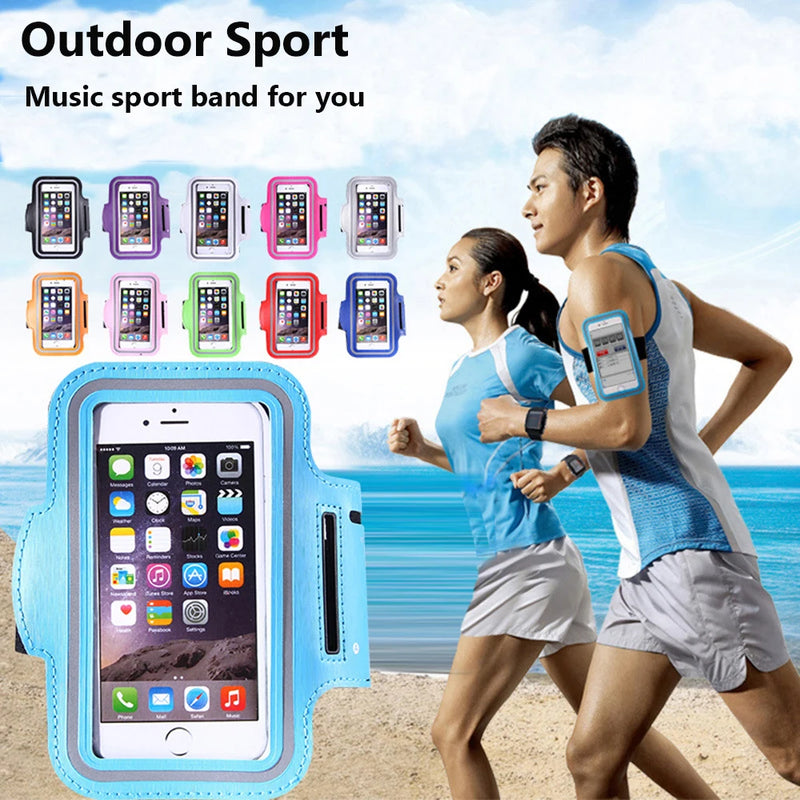 4-6.5 Inch Waterproof Arm Bag Running Bags Men Women Armbands Touch Screen Cell Phone Arms Band Phone Case Sports Accessory