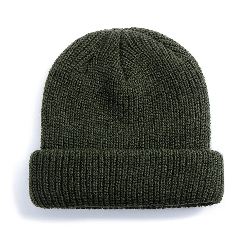 Hot Sale Daily Fisherman Beanie Hat Unisex Sailor Style Autumn Beanie Ribbed Knitted Hats For Men Women Short Melon Winter Hat