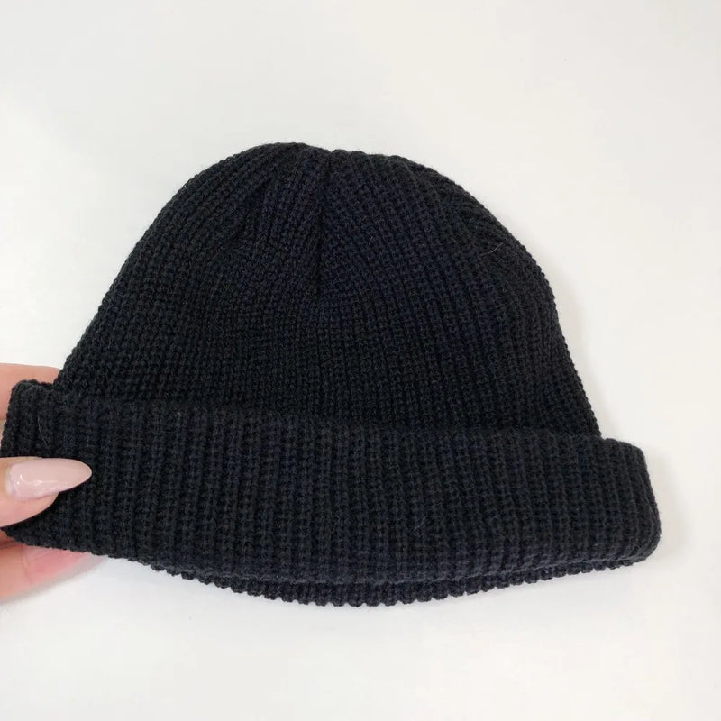 Hot Sale Daily Fisherman Beanie Hat Unisex Sailor Style Autumn Beanie Ribbed Knitted Hats For Men Women Short Melon Winter Hat