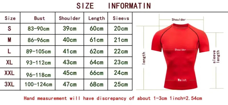 Summer Sports Tops Quick Dry Men's Compression Shirt Short Sleeve Second Skin Gym Workout Short Fitness Running T-Shirt Men Wear