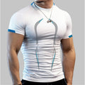 5XL Fitness Gym T Shirt Men Quick Dry Running Shirt Compression Sport Shirt Male Gym Workout Sport Short Sleeve Summer T-shirt