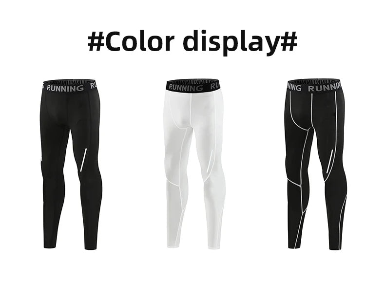 Mens Tight Compression Pants Quick Dry Fit Sportswear Running Tights Men Legging Fitness Training Sexy Sport Gym Leggings