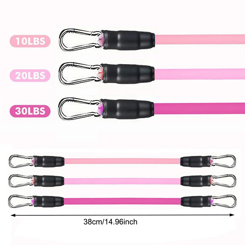 Resistance Band Set para Homens e Mulheres, Correias de Tornozelo, Equipamento de Treino, Fitness, Yoga, Elástico, Bandas Fitness, Ginásio, Homem, Mulher Sport