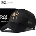 Men's Black Baseball Cap Embroidery Totem Military Camouflage Trucker Hat New Hip Hop Luxury Summer Sun Male  Sport Mesh Brand