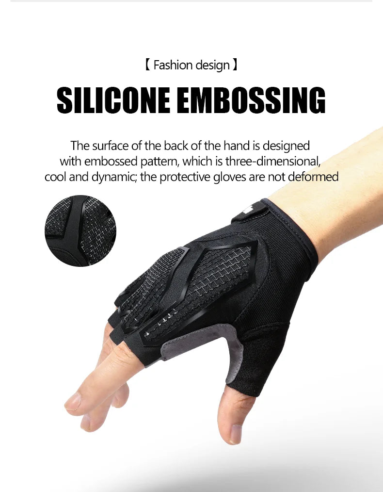 New Half-Finger Men'S And Women'S Cycling Gloves Liquid Silicone Shock-Absorbing Breathable Sports Bike Fitness Gloves