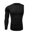 Men One Arm Long Sleeves T-Shirts Base Layer Basketball Sports Tight Compression Gym Fitness Jogger Running Top Outdoor Clothes