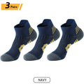 3Pair Professional Fitness Sports Socks Towel Bottom Non-Slip Running Socks Men Women Short Quick-Drying Basketball Training Sox