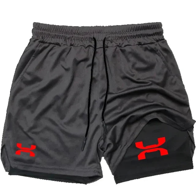 Running Shorts Men Gym Sports Shorts 2 In 1 Quick Dry Workout Training Gym Fitness Jogging Short Pants Summer Men Shorts