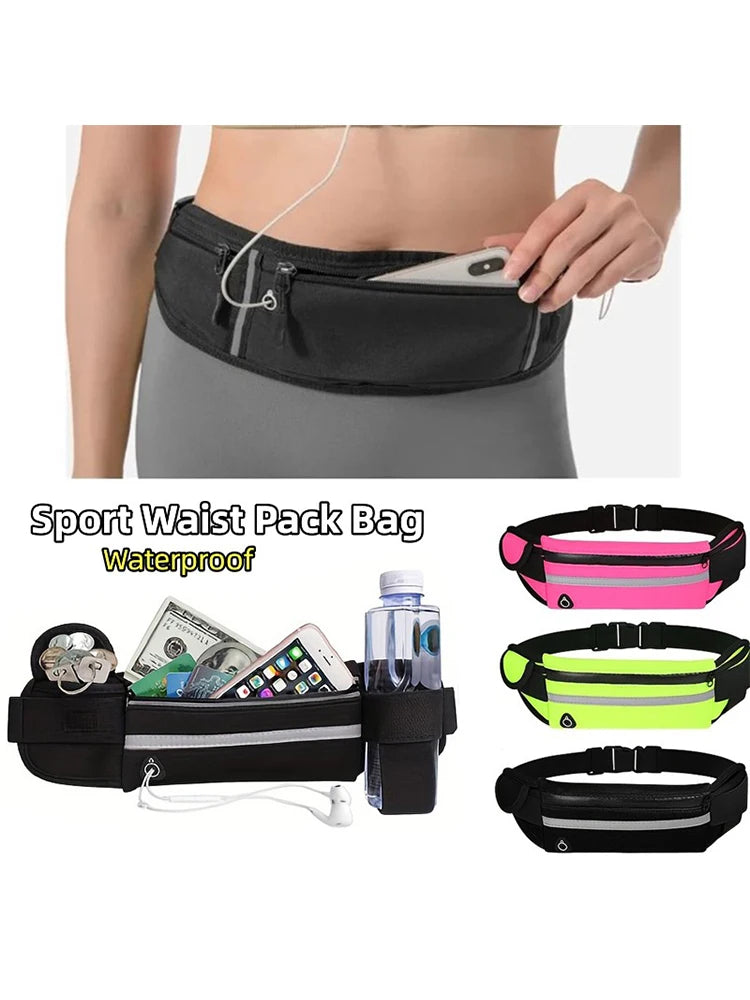 Running Bag Cycling Bag Waterproof Sports Men Multifunctional Running Waist Bag Fashion Phone Bag Jogging Run Cycling Bag