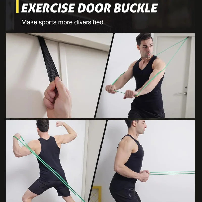 Banda de resistência de látex para treino Pilates, Exercício elástico, Pull Up Assist, Heavy Duty, Fitness Equipment, Tough Pull, Exercício