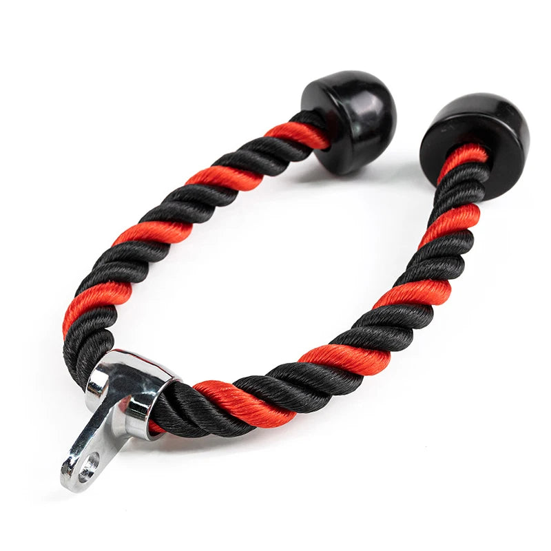 Bicep Tricep Rope Push Pull Down Cord Home Gym Accessories Workout Fitness Exercise Equipment Single/Double Head 35cm/70cm/90cm