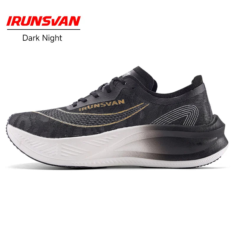 IRUNSVAN Carbon Plate Marathon Running Racing Shoes Men Professional Stable Supp ort Shock-relief Ultra-light Rebound Sneakers ﻿