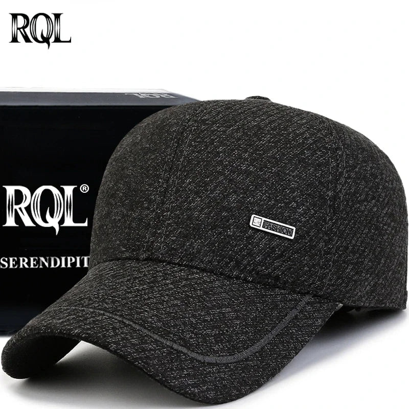 winter  with earflap for men baseball cap keep warm dad  fashion black trucker  sports  keep warm windproof hip hopcap