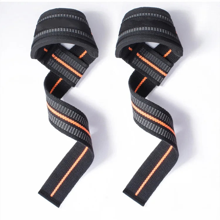 1Pair Non-slip Strap Gym Dumbbell Workout Weights Lifting Straps Crossfit Fitness Equipment Wrist Wrap Lift Exercise Training