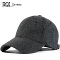 Men's Baseball Cap Wool Winter Hat 2021 Thickened Big Head Circumference Hat Fashion Warm Trucker Cap Outdoor Sport Dad Hat