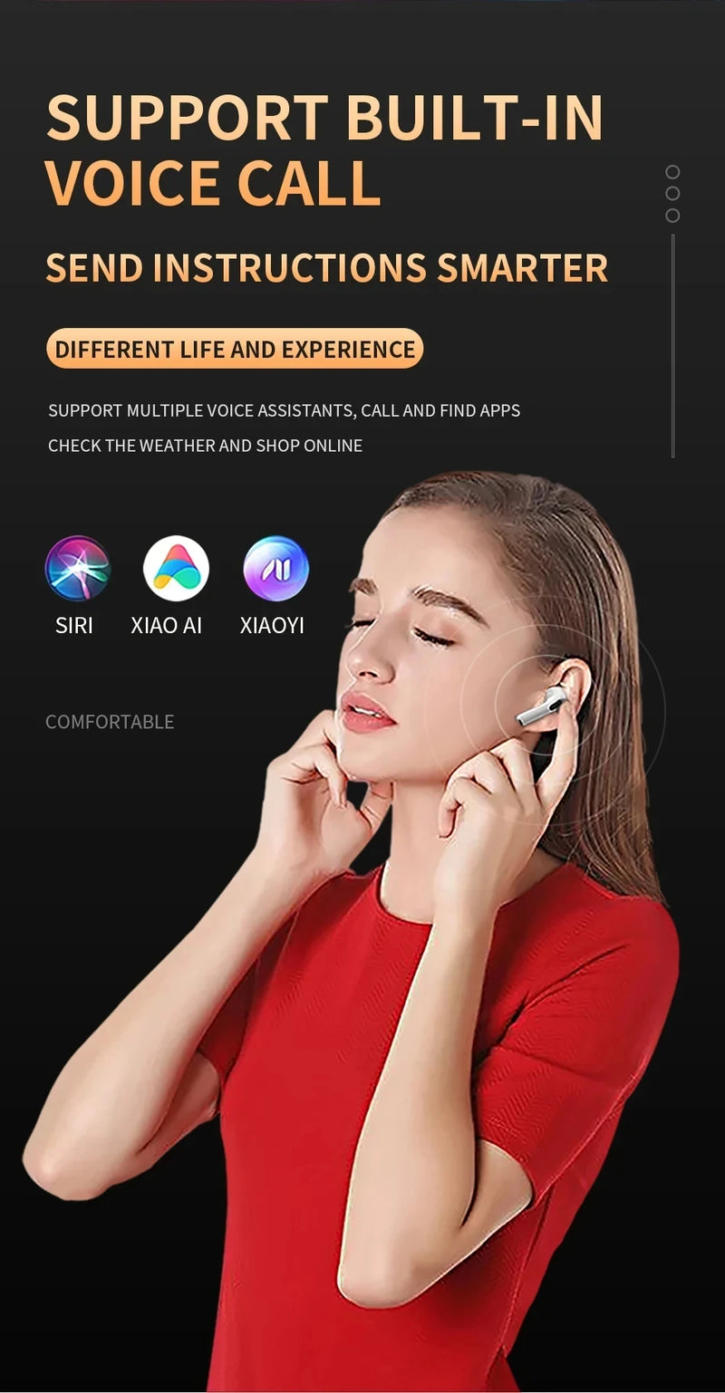 Xiaomi Pro6 True Wireless Headphone Bluetooth 5.2 Earphones TWS Gaming Stereo Noise Reduction Heavy Bass Mini In-ear Earbuds