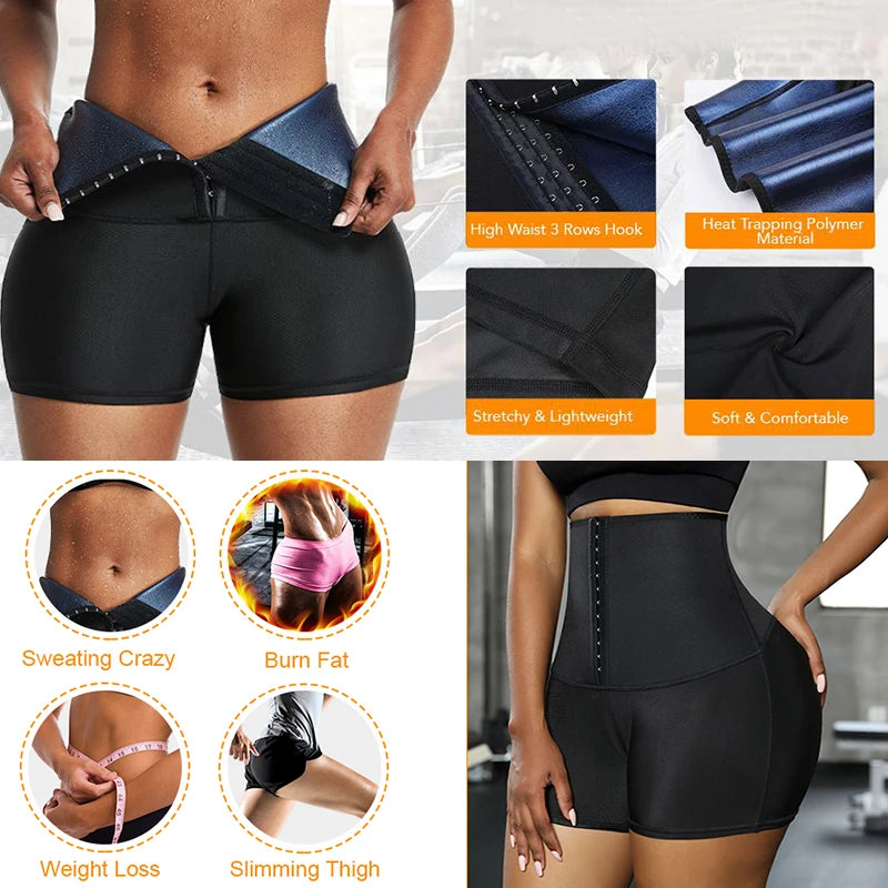 MISSMOLY Hot Sweat Sauna Panties Body Shaper Shorts Weight Loss Slimming Shapewear Waist Trainer Tummy Control Thermo Leggings