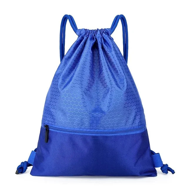 Outdoor Sport Storage Bag Thick Rope Basketball Soccer Ball Gym Large Capacity Nylon Waterproof Zipper Backpack Fitness Men Bag