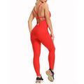 2024 New Women's Yoga Fitness Backless Overalls Bodysuit Fitness Rompers Sexy Sport Suit Leggings Jumpsuit Combinaison Gym Set