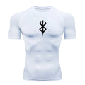 Summer Sports Tops Quick Dry Men's Compression Shirt Short Sleeve Second Skin Gym Workout Short Fitness Running T-Shirt Men Wear