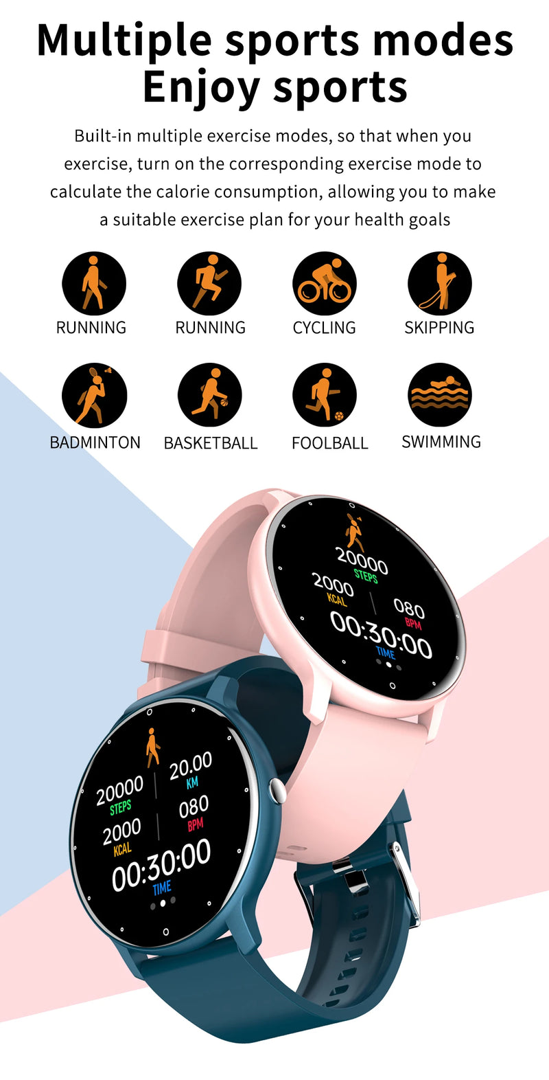 2023 New Smart Watch Women Men Sport Fitness Smartwatch Waterproof Watches Bluetooth Sleep Heart Rate Monitor For Android ios