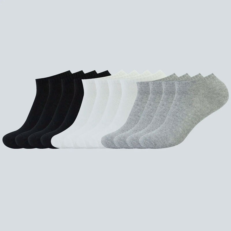 12 Pairs Men's Socks Boat Socks 12 Pairs Sport Socks Men's Cotton Socks Men Breathable Mens Socks