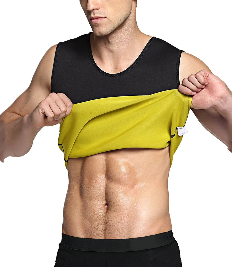 Men's Slimming Body Shaper Modeling Vest Belt Belly Men Reducing Shaperwear Fat Burning Loss Weight Waist Trainer Sweat Corset