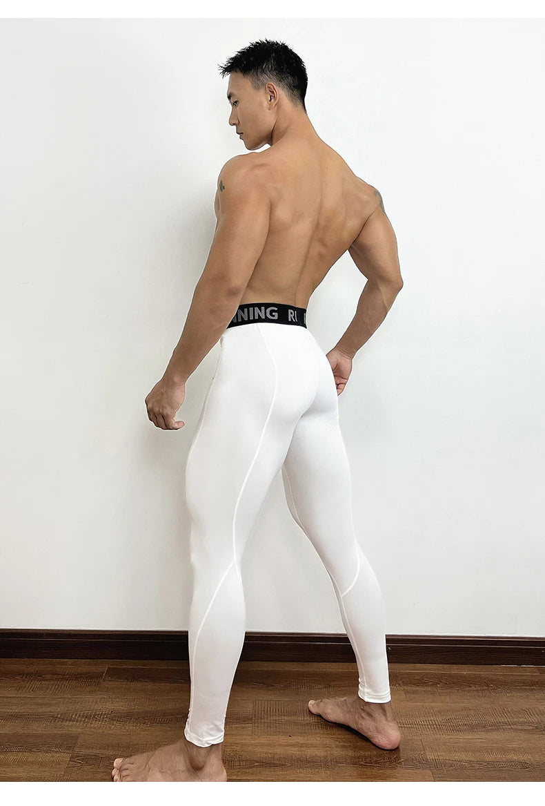 Mens Tight Compression Pants Quick Dry Fit Sportswear Running Tights Men Legging Fitness Training Sexy Sport Gym Leggings