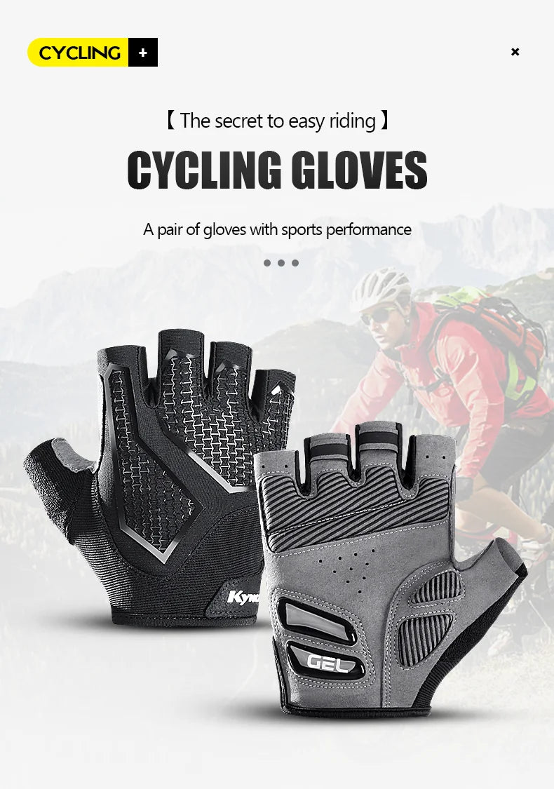 New Half-Finger Men'S And Women'S Cycling Gloves Liquid Silicone Shock-Absorbing Breathable Sports Bike Fitness Gloves