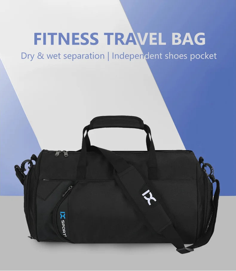 IX Large Gym Bag Fitness Bags Wet Dry Training Men Yoga For Shoes Travel Shoulder Handbags Multifunction Work Out Swimming Bag