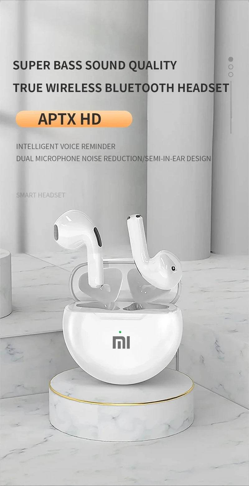 Xiaomi Pro6 True Wireless Headphone Bluetooth 5.2 Earphones TWS Gaming Stereo Noise Reduction Heavy Bass Mini In-ear Earbuds