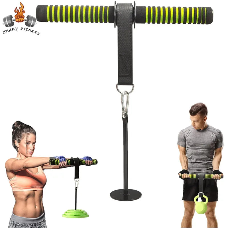 Fitness Forearm Trainer Strengthener Gym Hand Gripper Strength Triceps Exerciser Weight Lifting Rope Waist Roller Power Stick