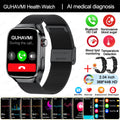 2024 New Uric Acid Blood Fat Smartwatch ECG Blood Glucose Heart Rate Blood Pressure Health Monitoring Smart Watch For HUAWEI IOS