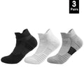 3Pairs Anti-slip Football Socks Men Women Cotton Sock Short Long Tube Soccer Basketball Sport Socks Breathable Deodorous Socks