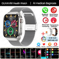 2024 New Uric Acid Blood Fat Smartwatch ECG Blood Glucose Heart Rate Blood Pressure Health Monitoring Smart Watch For HUAWEI IOS