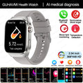 2024 New Uric Acid Blood Fat Smartwatch ECG Blood Glucose Heart Rate Blood Pressure Health Monitoring Smart Watch For HUAWEI IOS