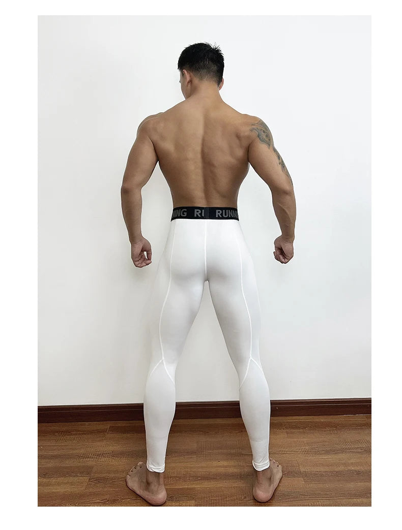 Mens Tight Compression Pants Quick Dry Fit Sportswear Running Tights Men Legging Fitness Training Sexy Sport Gym Leggings