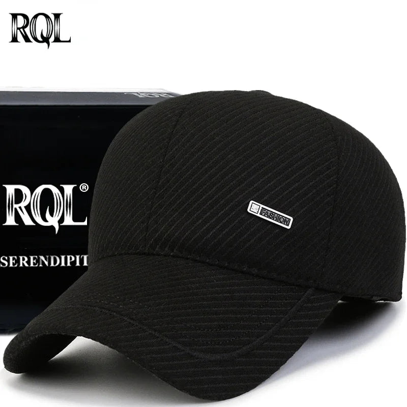 winter  with earflap for men baseball cap keep warm dad  fashion black trucker  sports  keep warm windproof hip hopcap