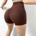 GymHUB Hip lifting fitness yoga shorts three-quarter pants female high-waisted peach nude running sports quick-drying anti