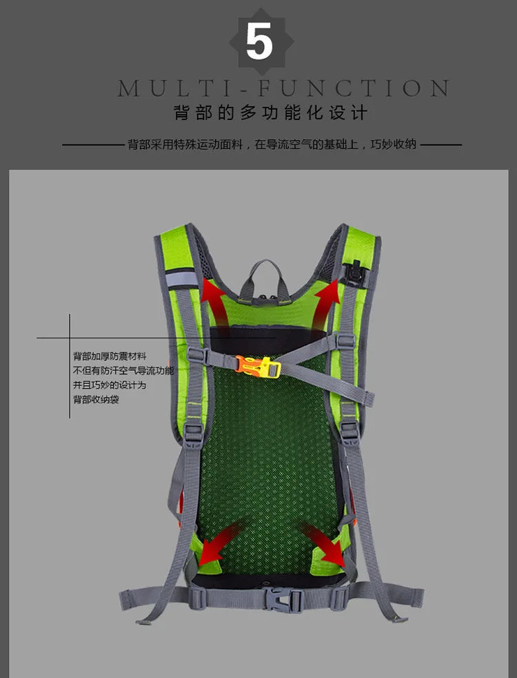 New Ride Backpack Backpack Outdoor Sports Backpack On Foot Multifunctional Bicycle Water Bag