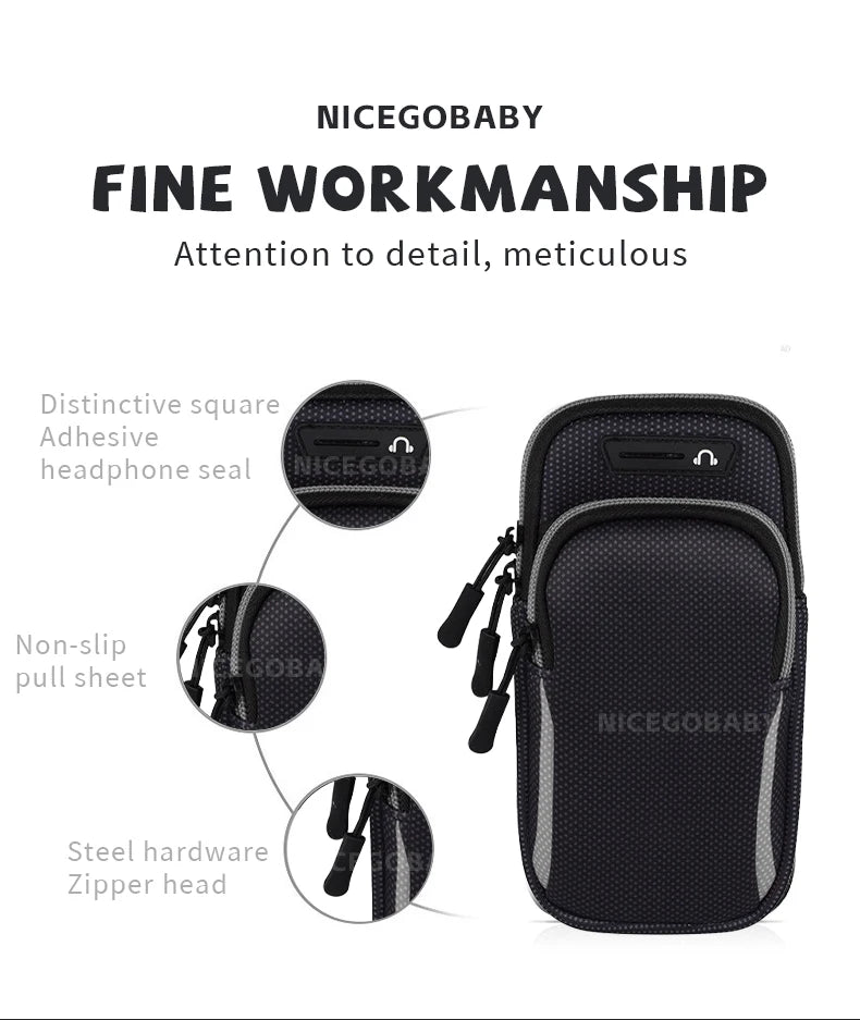 Summer new mobile phone arm cover outdoor sports arm cover men and women general running fitness waterproof wrist bag