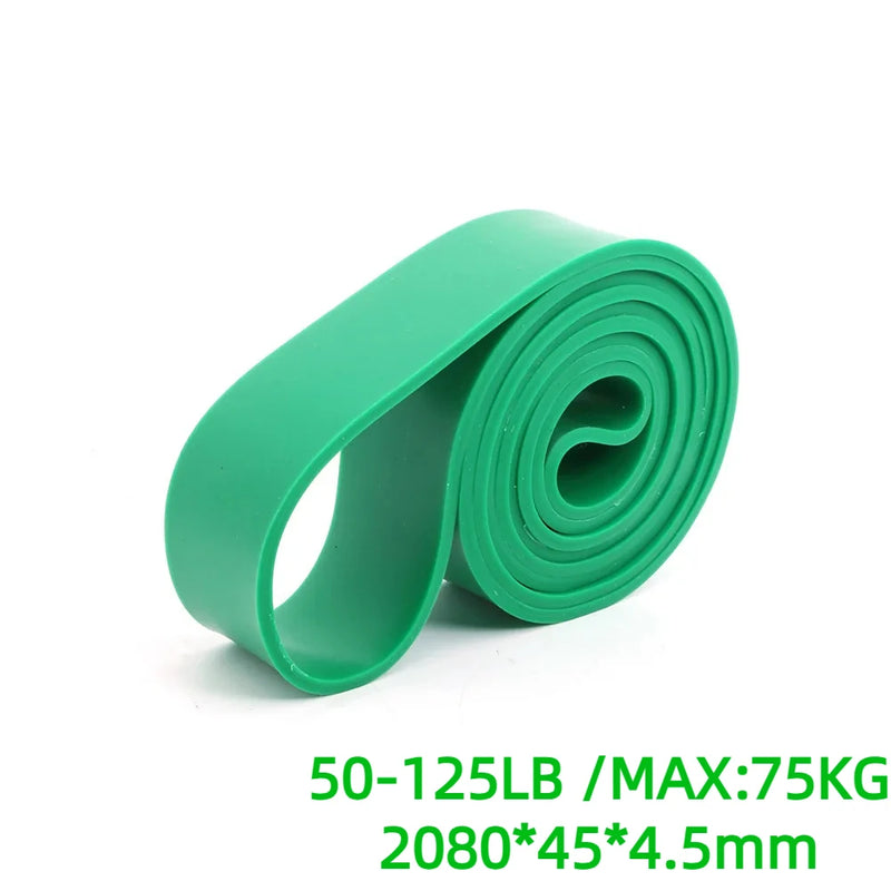 Banda de resistência de látex para treino Pilates, Exercício elástico, Pull Up Assist, Heavy Duty, Fitness Equipment, Tough Pull, Exercício