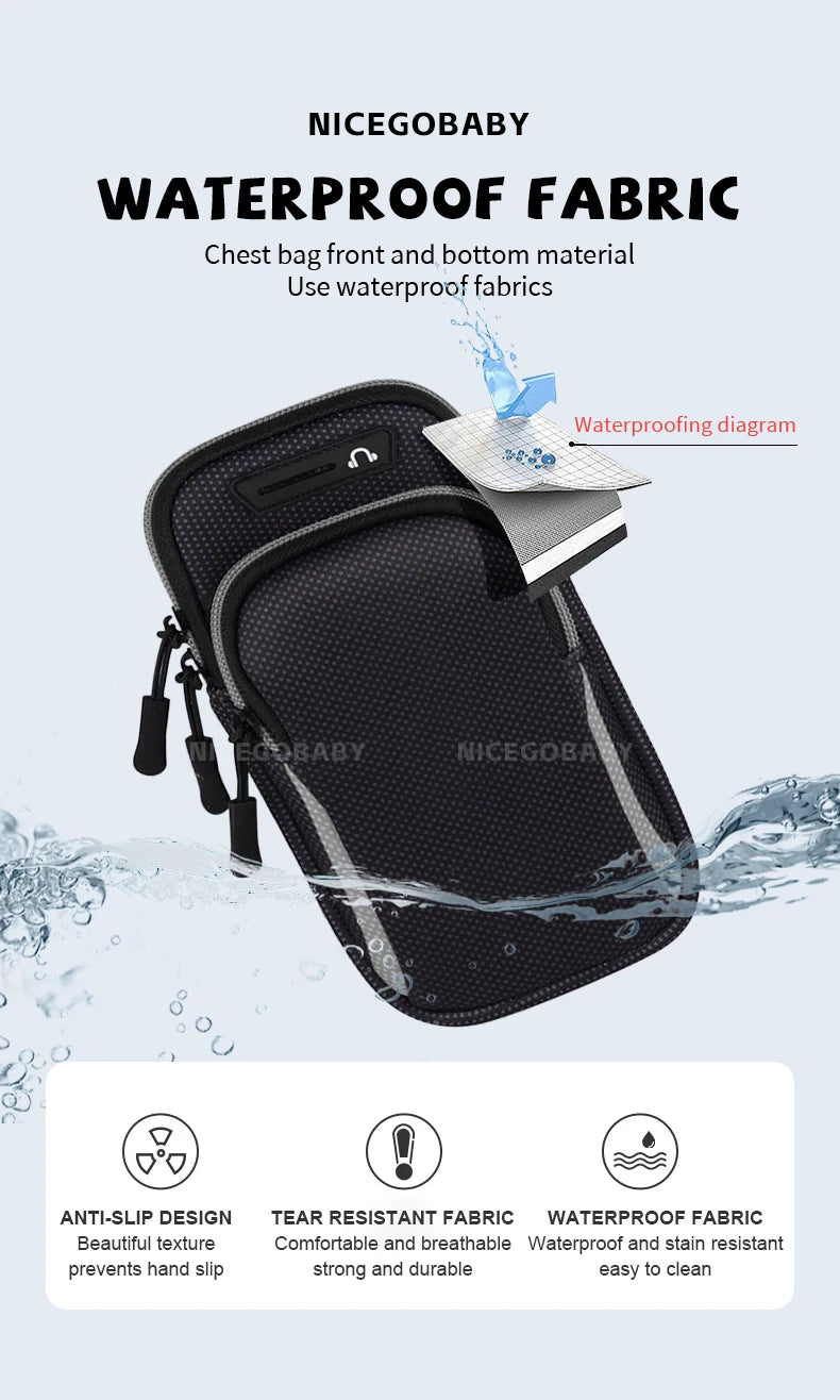 Summer new mobile phone arm cover outdoor sports arm cover men and women general running fitness waterproof wrist bag