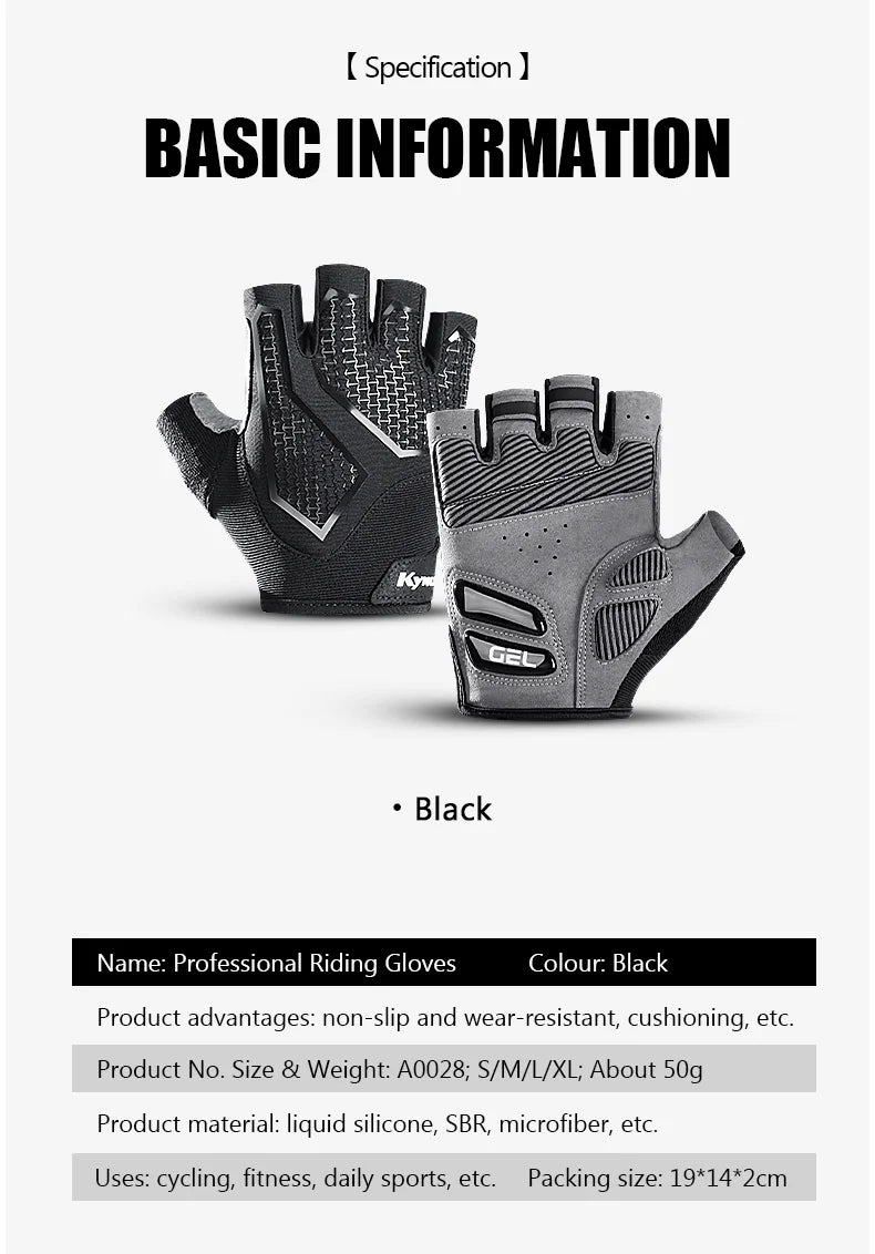 New Half-Finger Men'S And Women'S Cycling Gloves Liquid Silicone Shock-Absorbing Breathable Sports Bike Fitness Gloves