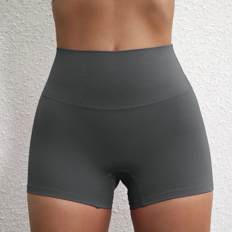 GymHUB Hip lifting fitness yoga shorts three-quarter pants female high-waisted peach nude running sports quick-drying anti