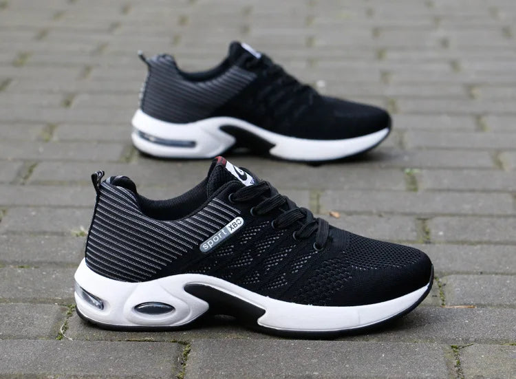 Men Vulcanized Shoes Male Sneakers Fashion Summer Air Mesh Rubber Solid Breathable Wedges Sneakers for Men Plus Size Shoes