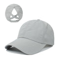 Summer Solid Color Baseball Caps Golf Wear Women Sport Leisure Cross Ponytail Hat Mesh Quick-Drying Half-Hollow Men's Peaked Cap