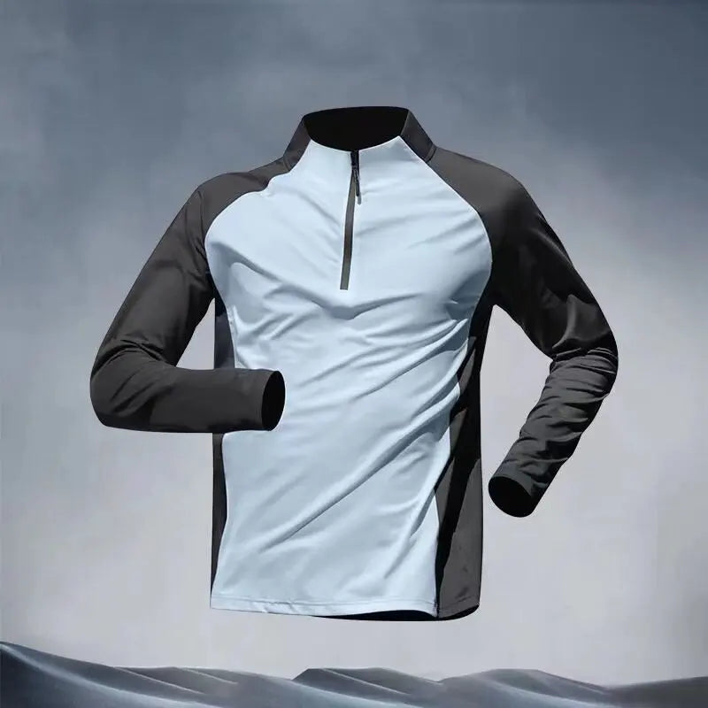 2024 Summer Mens Sports T-Shirt Sportswear Long Sleeve Running Gym Clothing Fitness Golf Rashguard Quick Dry Compression Shirt