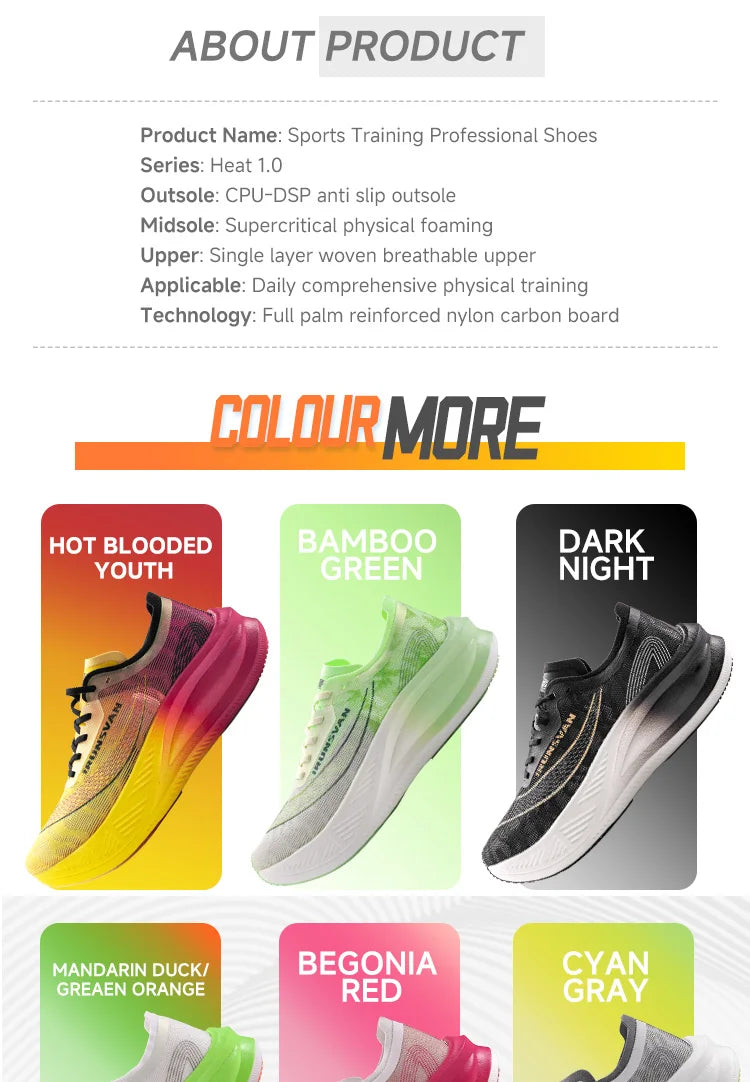 IRUNSVAN Carbon Plate Marathon Running Racing Shoes Men Professional Stable Supp ort Shock-relief Ultra-light Rebound Sneakers ﻿